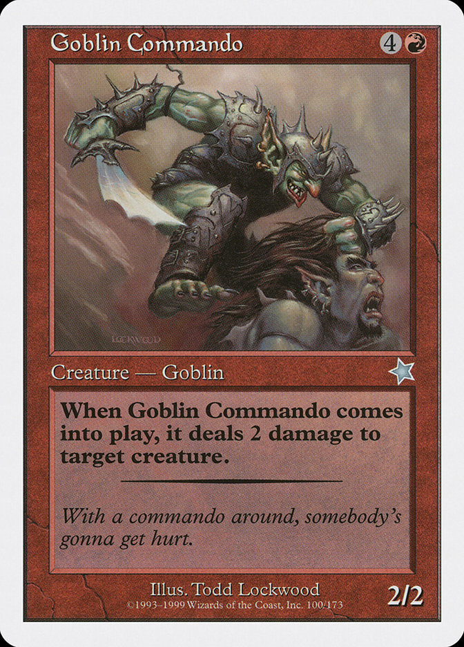 Goblin Commando Starter 1999 Magic MTG LP