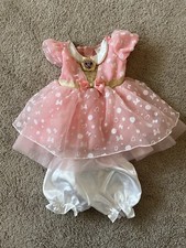 Disney Minnie Mouse Pink Play Dress Up Baby Girls 6-12 Months Halloween Princess