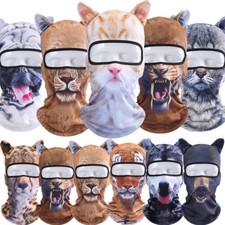 3D Animal Cat/Dog Balaclava Halloween Hat Full Face Mask Ski Mask Hood Headwear