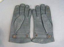 Original Bundeswehr BW Lederhandschuhe Leder Handschuhe gefüttert Grau Größe 9