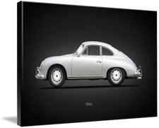 Canvas Art - Porsche 356, Minimal Modern Classic Sports Car, 3 Sizes