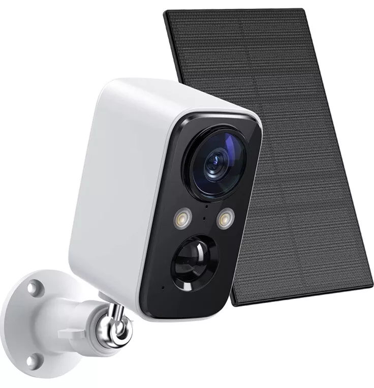 NEW FOAOOD DF220 Security Cameras Wireless Outdoor with Solar Panel