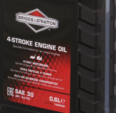 original Briggs & Stratton B&S 0,6 L SAE 30 4-Takt Rasenmäher Motoröl 10