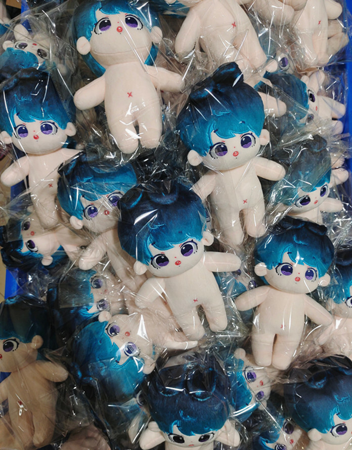 New KPOP Bangtan Boy Blue Hair JUNGKOOK Plush Doll Toy Original