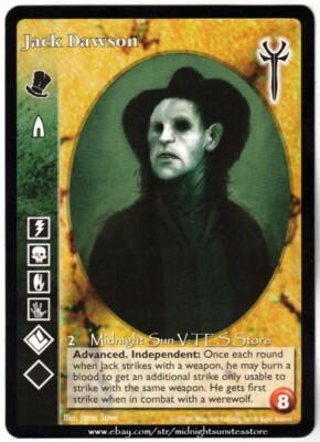 Jack Dawson Advanced Samedi Legacies of Blood V:TES VTES Vampire CCG