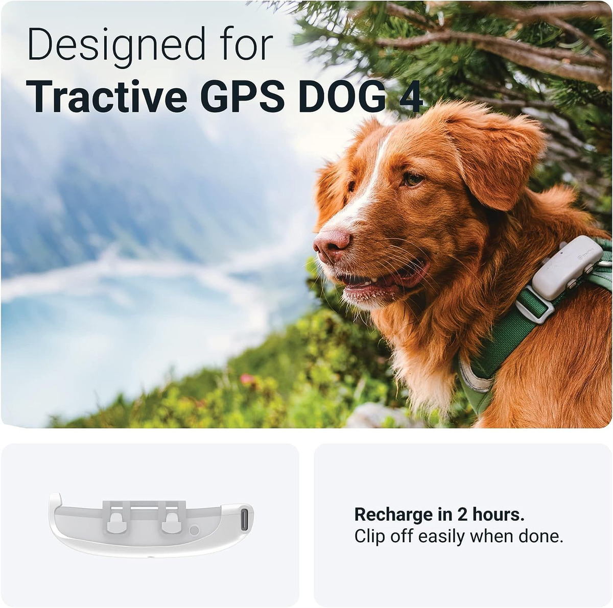 Tractive GPS Dog 4 (LTE) Clip Charger White