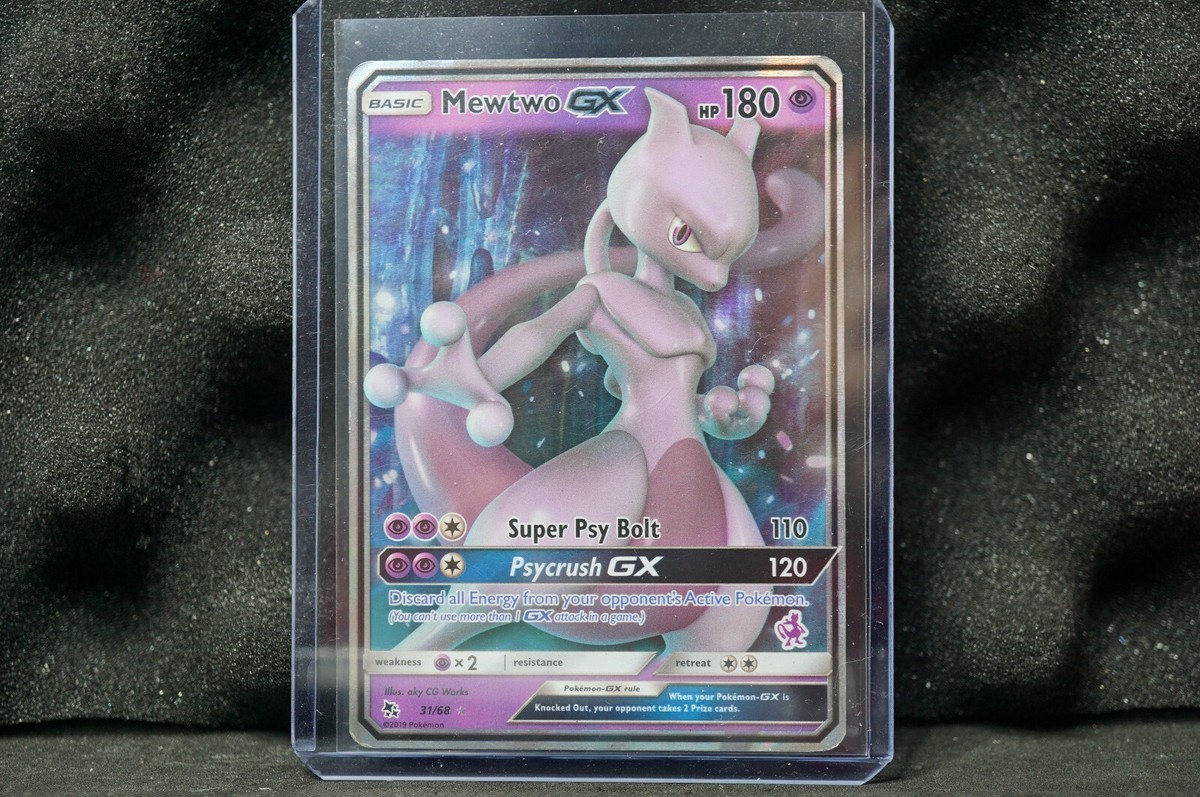 Mewtwo GX 31/68 Hidden Fates- NM Ultra Rare Full Art Pokémon Card
