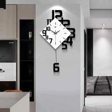 Personalized Digital Clock Fashion Wall Clock Wooden Creative Decorative Wall Wa