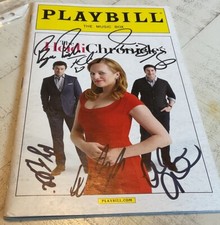 Autograph By 5 PLAYBILL BY ELISABETH MOSS, JASON BIGGS, BRYCE PINKHAM Nice