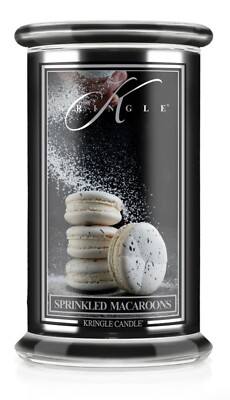 Kringle Candle Sprinkled Macaroons 22 Oz Double Wick Candle 100 Hours Soy Wax