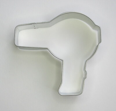 4'' Blow Dryer Cookie Cutter Tin Steel Hair Stylist Dresser Beauty Salon Diva