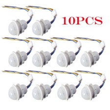 10Pcs 110V220V PIR Infrared Motion Sensor Detector Smart Switch Lamp Switch Auto