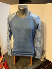 Patagonia Capilene Women’s LS Base Layer Large Blue Polyester Made In USA