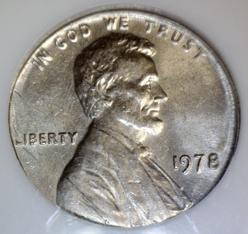 1978 ERROR NGC MS61 Off Metal Lincoln Cent on DIME Wrong PLANCHET BU ++ Coin  NR - Image 2 of 4