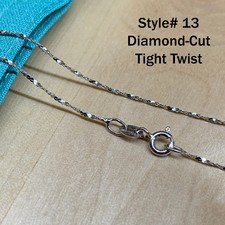 Real SILVER Unique Jewelry SOLID 925 Sterling Silver Chain Necklace Made Italy
