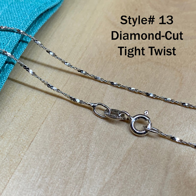 #ad Real SILVER Unique Jewelry SOLID 925 Sterling Silver Chain Necklace Made Italy $14.44