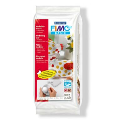 FIMO air BASIC Modelliermasse, lufthärtend, weiß, 1.000 g