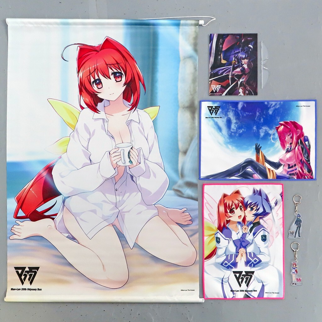 Tapestry Muv Luv Famitsu DX avec serviette et panneau acrylique de collection