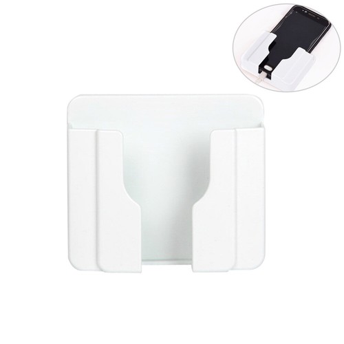 Wall-mounted Charging Rack Adhesive Phone Stand Mobile Bracket Media Organizer - Photo 5 sur 12