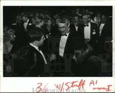 1986 Press Photo Mayor Sidney Barthelemy at Fairmont Hotel Fundraiser