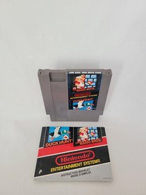Super Mario Bros / Duck Hunt Nintendo NES Authentic Tested With Manual
