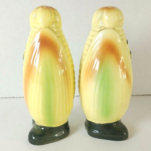1950's Retro Corn Salt and Pepper Shakers Japan Pre-owned 12" tall - Picture 2 of 7