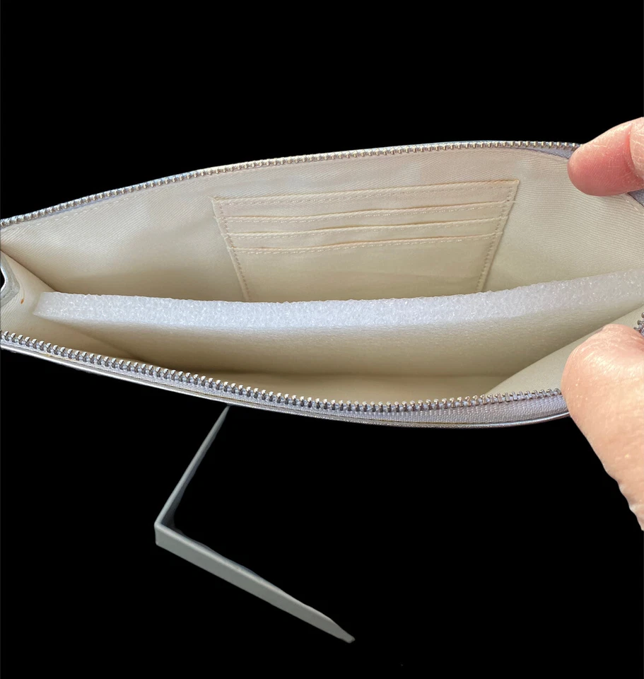 Restoration Hardware Metallic Leather Mini iPad Case Silver Rh Teen - Image 2 of 4