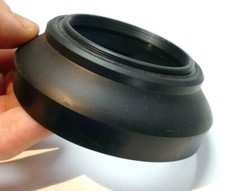 55mm Rubber Collapsible Lens Hood Shade Telephoto 200 300mm double threaded