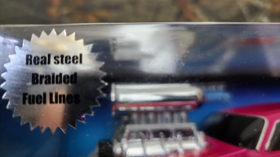 FUNLINE 1/18 1970 CUDA BARRACUDA DIECAST CAR FANTASY HOT PINK HOT ROD FLAMES Z3 Foto 4 de 4