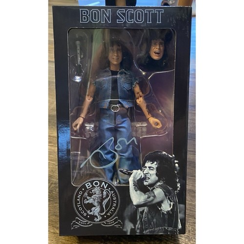 Neca AC/DC Bon Scott 8-Inch Clothed Action Figure New In Sealed Box Extra Head