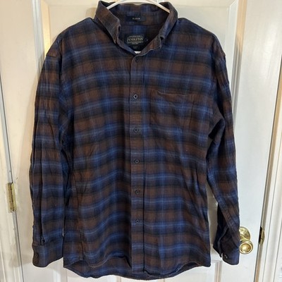Pendleton Mason Mens Medium Multicolor Plaid Button Down Long Sleeve Flannel