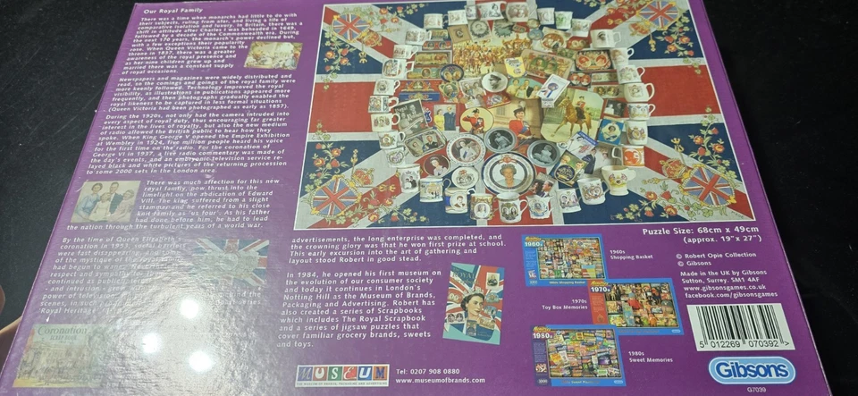 Gibsons 1000 Piece Jigsaw Puzzle Our Royal Family New And Sealed 60th Coronation - Image 4 of 4
