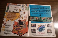 Nickelodeon Director's Lab Computer Print Ad 1994 16x11