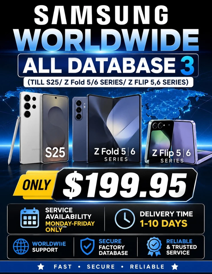 Samsung Worldwide Carrier UNLOCKING Service - Image 1 of 1