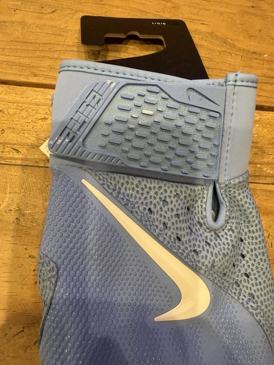 Guantes de bateo de piel de oveja Nike Alpha Elite 'azul Carolina' FD7868-409 para hombre talla L