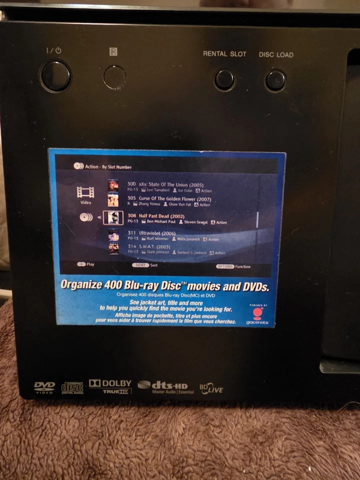 Sony BDP-CX960 Mega Changer Blu-ray 400 Disc Player. No Remote For Parts/Repairs - Image 2 of 4