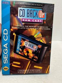 Sega CD Back Up Ram Cart w/ Box No Manual