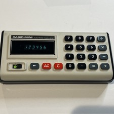 Vintage 1974 Casio-Mini Electronic Calculator Made in Japan CM-605 prop movie tv