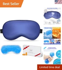 2-in-1 Cooling & Heated Sleep Mask Set – Relaxing Eye Cover for Home & Travel