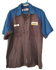 Red Kap Ford, Work Shirt XL Mechanic Technician Uniform Black Blue S/S