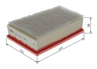 Bosch Luftfilter F 026 400 738 FüR Renault