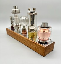 Vintage Radio Valves and Tubes Set Display  Art Deco Style