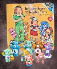 Vintage 1980s Kenner Care Bears  Cousins Figures Pencil Topper Lot Story Book