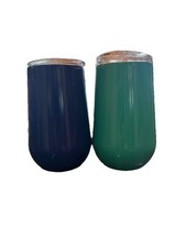 Stainless Steel Insulated Tumblers With Lids Member  s Mark Brand Blues