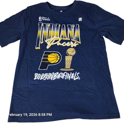 Indiana Pacers 2025 Finals Shirt Tee Youth XL (18-20) Blue NBA Basketball Unisex