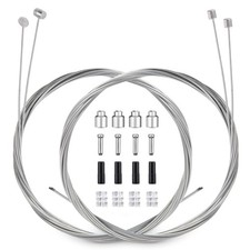 Bike Brake Cable and Gear Shifter Wire Set Universal Bicycle Repair Silver