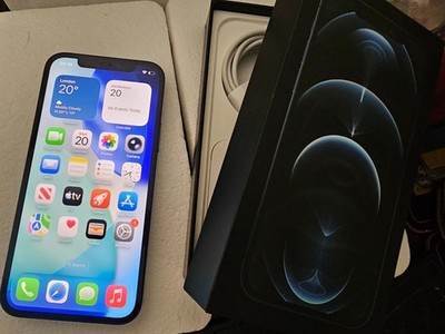 Originalverpacktes Apple iPhone 12 Pro - 128GB - Pazifikblau (Entsperrt) - 80% BH