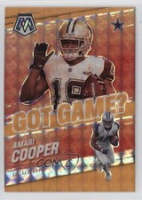 2021 Panini Mosaic Got Game? Fluorescent Orange Prizm /25 Amari Cooper 0p5x