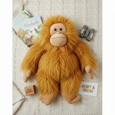 Giant Plush Orangutan Monkey Stuffed Animal Large Orange Fuzzy Toy Kids