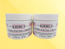 KIEHL'S ULTRA FACIAL CREAM 24-HOUR DAILY MOISTURIZER 1.7 OZ LOT OF 2